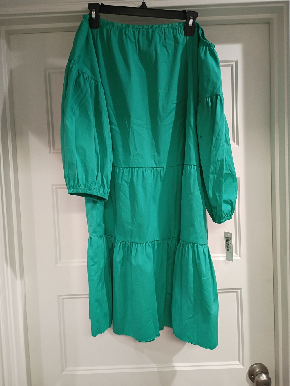 Bright Green Italian Long Sleeve Dress